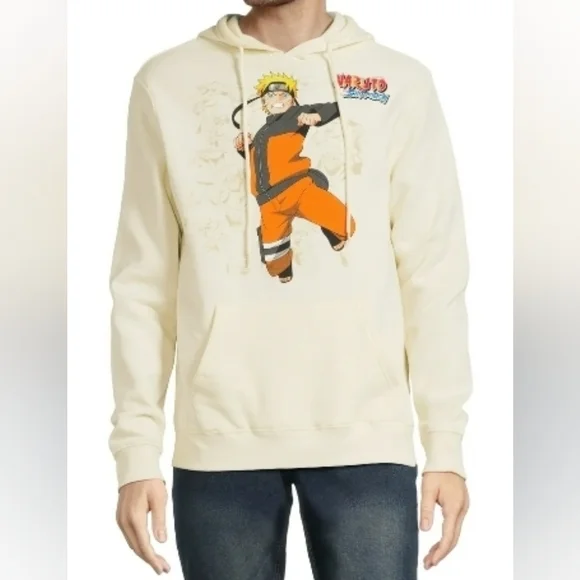 🆕️Naruto Shippuden Cream Anime Hoodie - Picture 3 of 5